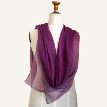 Carré de soie - Violette