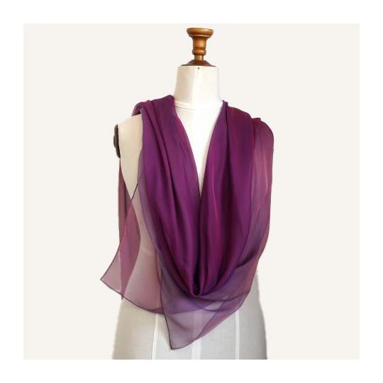 Châle en soie - Violette