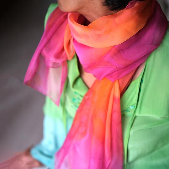 Châle en soie - Hélène