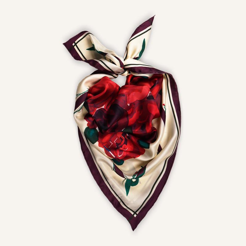 Carré de soie - Rose