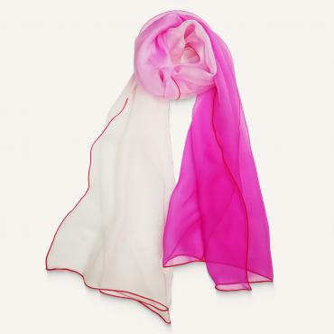 Echarpe en soie - Rose