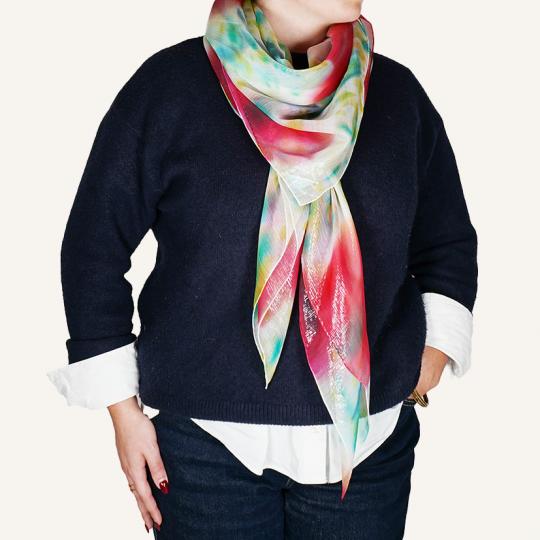 Châle en soie - Olivia